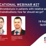 ESO Webinar #27 - Intravenous thrombolysis in patients with relative and absolute contraindications: how far should we go?
