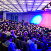 Conference room full with people during ESOC 2024.